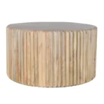hugo carved round coffee table